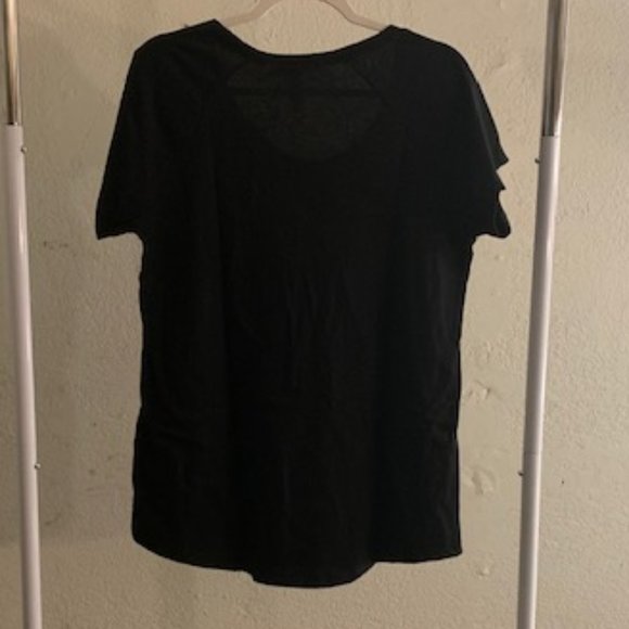 Clementine Women's Black Short Sleeve Crew Neck T-shirt XL NIB - Picture 2 of 7